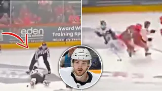 Second Footage shows former NHL player Adam Johnson kill*d with ice skate by his rival