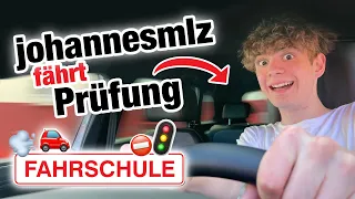 Praktische Führerscheinprüfung mit @johannesmlz ⚠️ (inkl. Autogrammkarten) | Fischer Academy