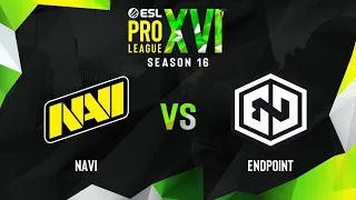 NaVi vs Endpoint | Map 2 Dust2 | ESL Pro League Season 16 - Group A