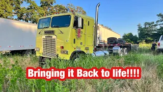 Freightliner Cabover is getting major upgrades!! The farm gets new gravel..