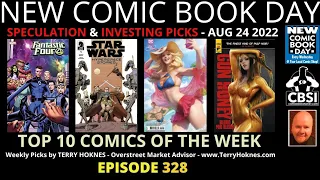 2022 08 August 24 New Comics Hot Picks NCBD Week Episode 328 comic book speculation Top 10 Artgerm