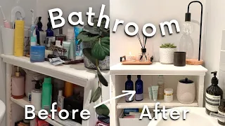Bathroom transformation | Deep cleaning and decluttering