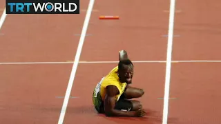 Bolt's Last Run: Usain Bolt crashes out of his last ever race