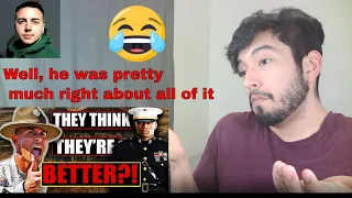 Marine Reacts to Why Every Branch Hates the US Marines (By NICKY MGTV)