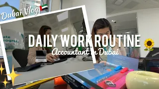 DUBAI VLOG 🇦🇪 | My Daily Routine at work as an Accountant in Dubai