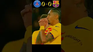 Dembele No respect🥶 Rafinha On fire🔥💪 | Psg VS Barca Leg 1 Quarter Final UCL 2023/24#shorts#football