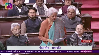 FM Nirmala Sitharaman tables the Economic Survey 2022-23 in Rajya Sabha