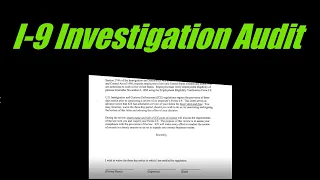 What happens in an I-9 Form Audit / ICE investigation