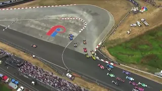 Crazy First Lap Crash - 2021 IndyCar At Portland