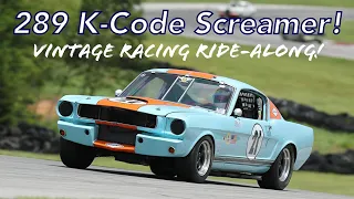 1965 K-Code Mustang Racer at the Mid-America Ford & Shelby Nationals - Vintage 289 Screams High-RPM!