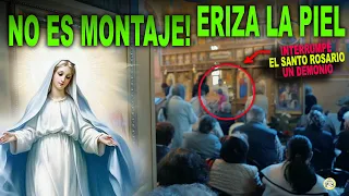 NO ES MONTAJE Y ERIZA LA PIEL, interrumpiendo EL SANTO ROSARIO un DEMONIO dice esto!!