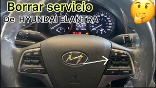 Como borrar mantenimiento de un HYUNDAI ELANTRA 🚗 (rápido y fácil)