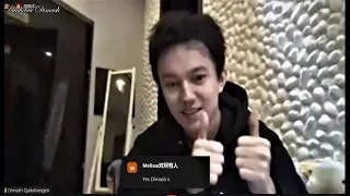 Dimash Qudaibergen Online Q&A screen recording version of the whole process 2021.01.31