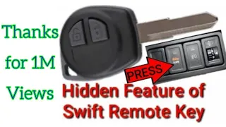 Hidden Features of Remote Key of Maruti Suzuki Swift (Hindi) || #RDxAutoStyling