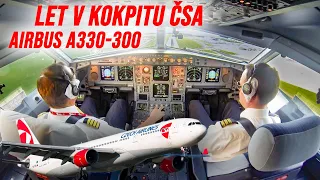 Celý let v kokpitu s Airbusem A330-300 ČSA (OK-YBA) na výročním letu OK766 do Paříže