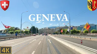Driving Geneva Switzerland 🇨🇭 | 4K City Drive