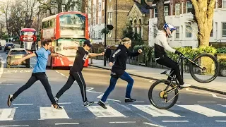 Bike Parkour Race through London and Paris!