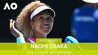 Naomi Osaka On-Court Interview (1R) | Australian Open 2022