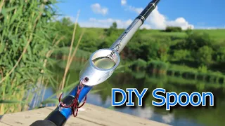 Making a fishing lure spoon for pike fishing