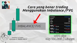 Ep 4 : Cara Trading menggunakan Imbalance / FVG (Fair Value Gap ) #GamblertoTrader