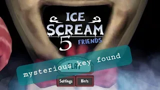 searching for MYSTERIOUS KEY in ice scream 5