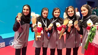 Konya games: Iran's women's national table tennis team wins gold medal