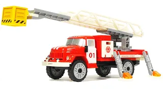 City of Masters 3534 ZIL-130 fire truck telescopic skylift  | BRICK SET UNBOX & BUILD