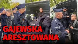 KINGA GAJEWSKA POSŁANKA KO ARESZTOWANIA PRZEZ POLICJĘ!