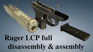 Ruger LCP: full disassembly & assembly