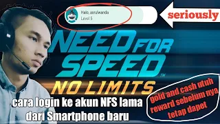 how to log in to an old NFS account from a new smartphone, let's find out | NFS No Limits tutorial