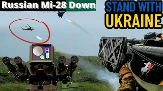 Starstreak anti-aircraft weapon taking down  Mi-28 Helicopter