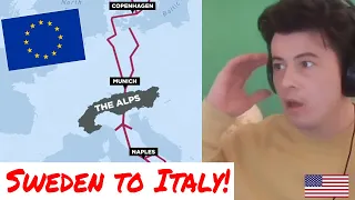 American Reacts The $11BN Tunnel Connecting Scandinavia to the Mediterranean