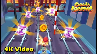 Subway Surfers In North Pole : New Year Challenge Tokyo 2024     [4K Video]