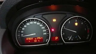 BMW x3 e83 - гирлянда на приборной панели - error lamps illumination -