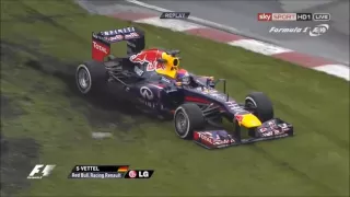 Sebastian Vettel F1 Crash and fails Compilation