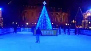 Ice Skating in Brugge, Belgium