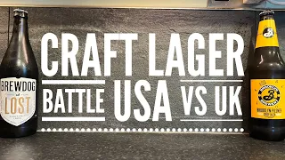 Brewdog Lost Lager Vs Brooklyn Brewery Pilsner | UK Vs USA Craft Lager Battle