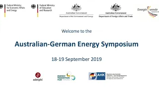 Australian-German Energy Symposium: 5. Setting the scene