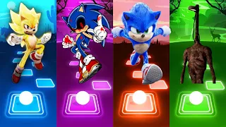 Super Sonic VS Sonic exe VS Sonic the Hedgehog VS Light Head || Tileshop EDM Rush