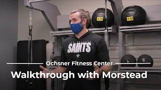 Saints Star Thomas Morstead Visits the Ochsner Fitness Center