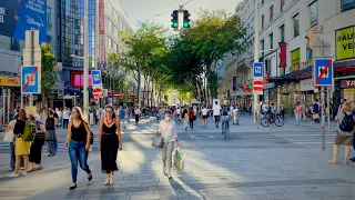 Walk in Vienna, September 2021, Volksgarten to IKEA Wien Westbahnhof Via Mariahilfer Straße | 4K HDR