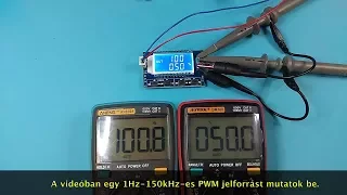 ICStation -  Signal Generator PWM Pulse Frequency Duty Cycle Adjustable Module 1Hz-150kHz - magyarul