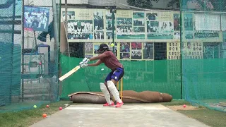 Veda Krishnamurthy Cut Shot & Pull Shot Practice | KIOC - World's Largest Cricket Academy