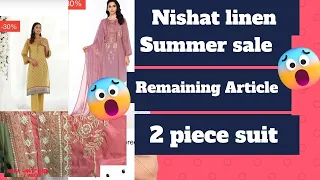 Nishat linen sale unstitched 2 piece | #nishat #nishatsale