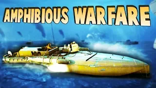 NEW Amphibious Battles! Boats vs Boats vs Landing Craft (Battlefield 1 Turning Tides DLC New Map)