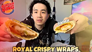 NEW Burger King Royal Crispy Chicken Wraps Review | Worth It?