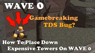 Gamebreaking TDS Bug, How To Place a Minigunner At WAVE 0 || Tower Defense Simulator