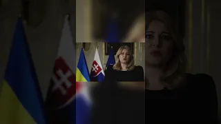 💙💛 Президентка СЛОВАЧЧИНИ записала звернення УКРАЇНСЬКОЮ #shorts