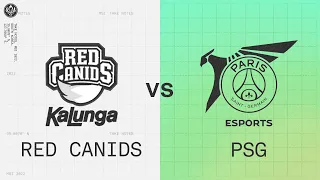 RED vs PSG | 2022 MSI Groups Day 1 | RED Canids Kalunga vs. PSG Talon