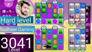 Candy crush saga level 3041 । Hard level । No boosters । Candy crush saga 3041 । Sudheer Gaming